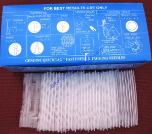 5000 1 1/2" INCH REGULAR CLEAR PRICE TAG TAGGING BARBS FASTENERS