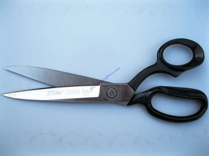 WISS W20LH10" BENT HANDLE SCISSOR INDUSTRIAL SHEARS LEFT HAND - Click Image to Close