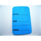 100 Blue Extra Large Merchandise Price Tags 1.75" X 2.75"