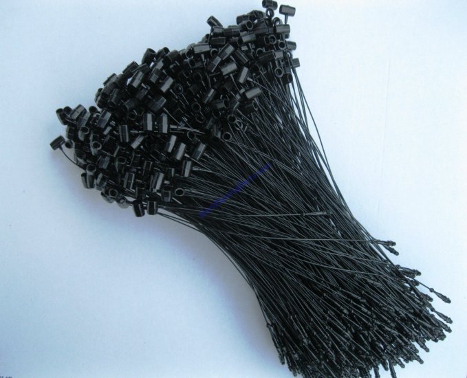 500 5" Black Loop Locks - Click Image to Close