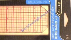 B70 12" See Through Graph Ruler