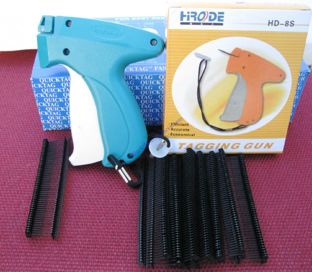 Avery Fine Fabric Tag Gun Plus 5000 1" Clear Barbs # 10312 - Click Image to Close