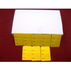 1000 PCS. 1.25" X 1.875" Yellow Garment Price Hanging Lables Tag