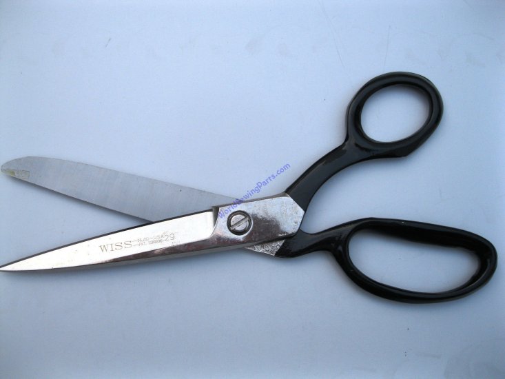 WISS W429 9" DRESS MAKER BENT HANDLE SCISSOR INDUSTRIAL SHEARS - Click Image to Close