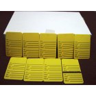 1000 PCS. 1-1/4" W X 1-7/8 H Yellow Perferated Garment Price Tag