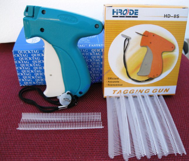 Avery Fine Fabric Tag Gun Plus 5000 1" Clear Barbs # 10312 - Click Image to Close