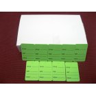 1000 PCS. 1.25" x 1.875" Green Garment Price Hanging Lables Tags
