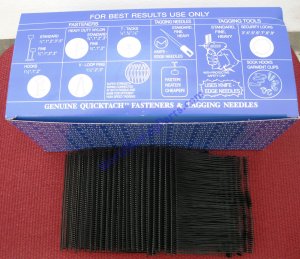 5000 3" INCH REGULAR BLACK PRICE TAG TAGGING BARBS FASTENERS