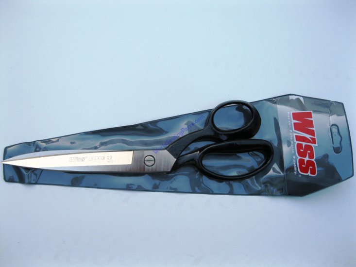 WISS W22 NEW 12" BENT HANDLE SCISSOR INDUSTRIAL SHEARS - Click Image to Close