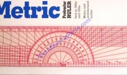 B75 Inch/Metric Protractor Ruuler