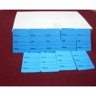 1000 Pcs 1.25" X 1.875" BLUE Garment Price Hanging Lables Tags