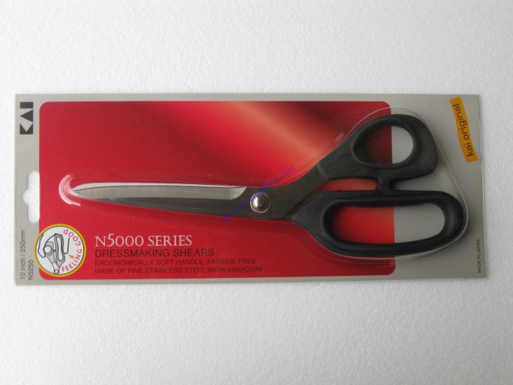 KAI 10" 250MM BENT DRESSMAKER SHEARS SCISSORS #N5250 - Click Image to Close