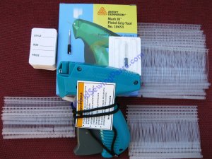 Avery Dennison RegTag Gun,1K Barb,100 White Price Tag Ex Needle