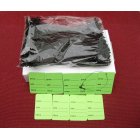 1000 Green Merchandise lable Price Tags,1000 5" Black Loop Locks