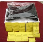 1000 Yellow Merchandise Perforated Price Tags,1000 5" Black Lock