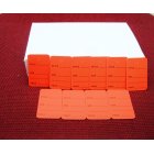 1000 PCS. 1.25" x 1.875" RED Garment Price Hanging Lables Tags