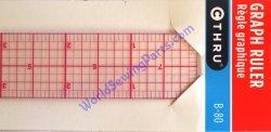 B80 15" See Through Graph Ruler