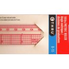 B55 10ths Metric See Through Graph Ruler 15cm