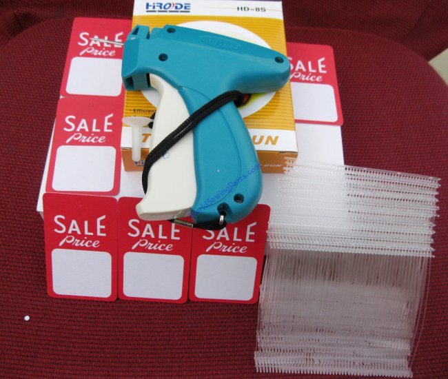 Avery Fine Fabric Tag Gun Plus 5000 1" Clear Barbs # 10312 - Click Image to Close