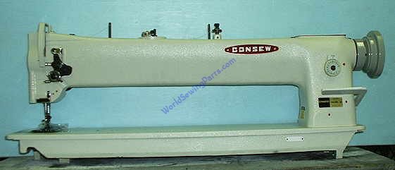CONSEW 206RBL-25L Long Arm 25" TRIPLE FEED MACHINE COMPLETE UNIT - Click Image to Close