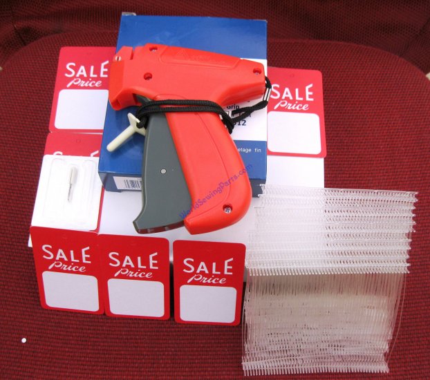 Avery Dennison Fine Gun,1K Ext. Large Sales Price Tag & 1K Barbs - Click Image to Close