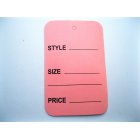 100 Pink Extra Large Merchandise Price Tags 1.75" X 2.75"