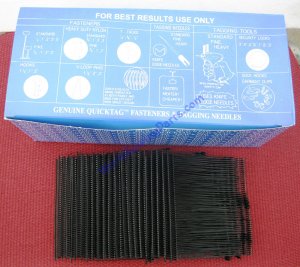 5000 3" INCH FINE BLACK PRICE TAG TAGGING BARBS FASTENERS