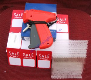 Avery Dennison Fine Gun,1K Ext. Large Sales Price Tag & 1K Barbs