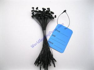 100 Blue Extra Large Price Tags 1.75" X 2.75", 100 Black Loop