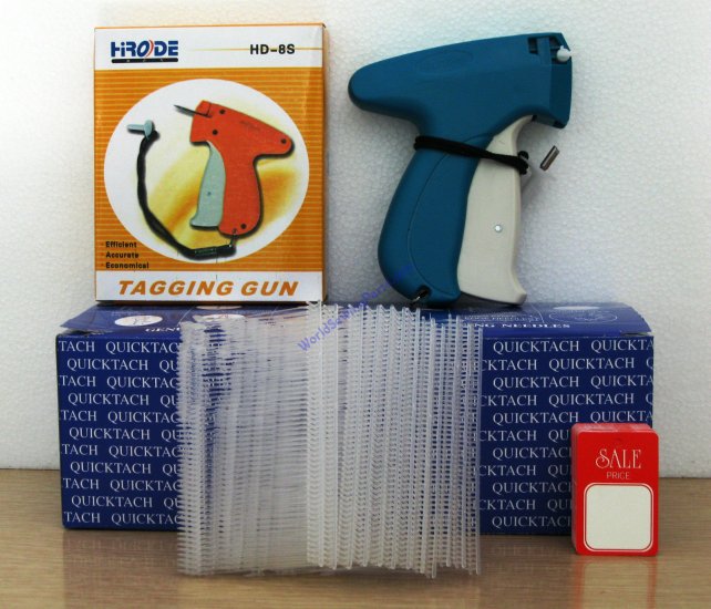 Avery Fine Fabric Tag Gun Plus 5000 1" Clear Barbs # 10312 - Click Image to Close