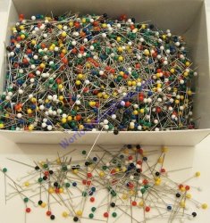 P3036 Asst Colors 2.5mm Head Size #28 1-3/4 5000/Box - Click Image to Close