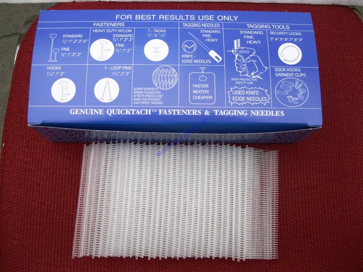 Avery Fine Fabric Tag Gun Plus 5000 1" Clear Barbs # 10312 - Click Image to Close