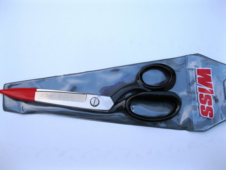 WISS W20 NEW 10" BENT HANDLE SCISSOR INDUSTRIAL SHEARS - Click Image to Close