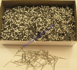 P3821 White, 2.5mm Head ,Fine Size #16 1" 5000/Box